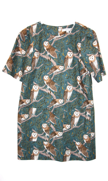 SS299 - S - Cottontop Dress - Barn Owls