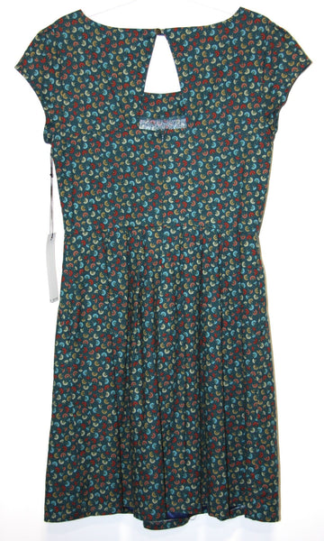 RN1449 - 10 - Macaw Dress - Blue Fan Seed