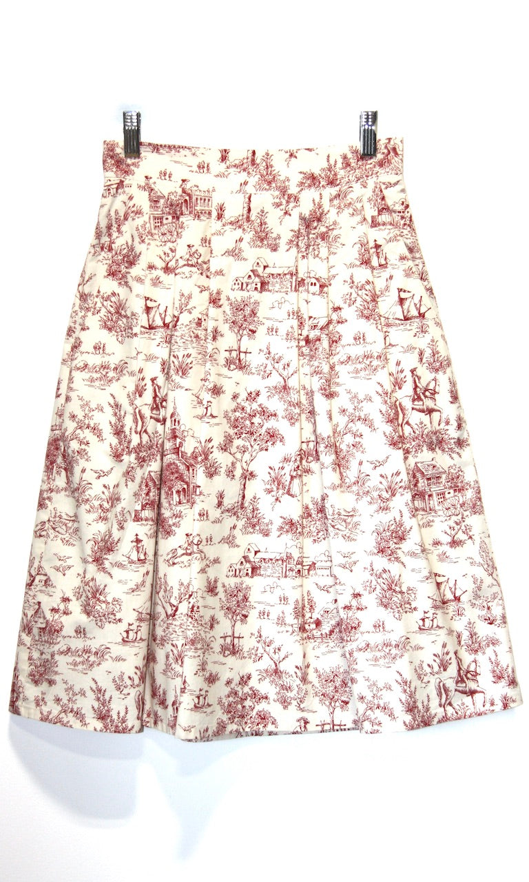 RN435 - 2 - Ouzel Skirt - Rose Toile