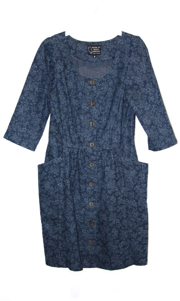 RN1464 - 8 - Antwren Dress - Floral Denim