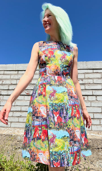 Peafowl Dress - Hedgerow