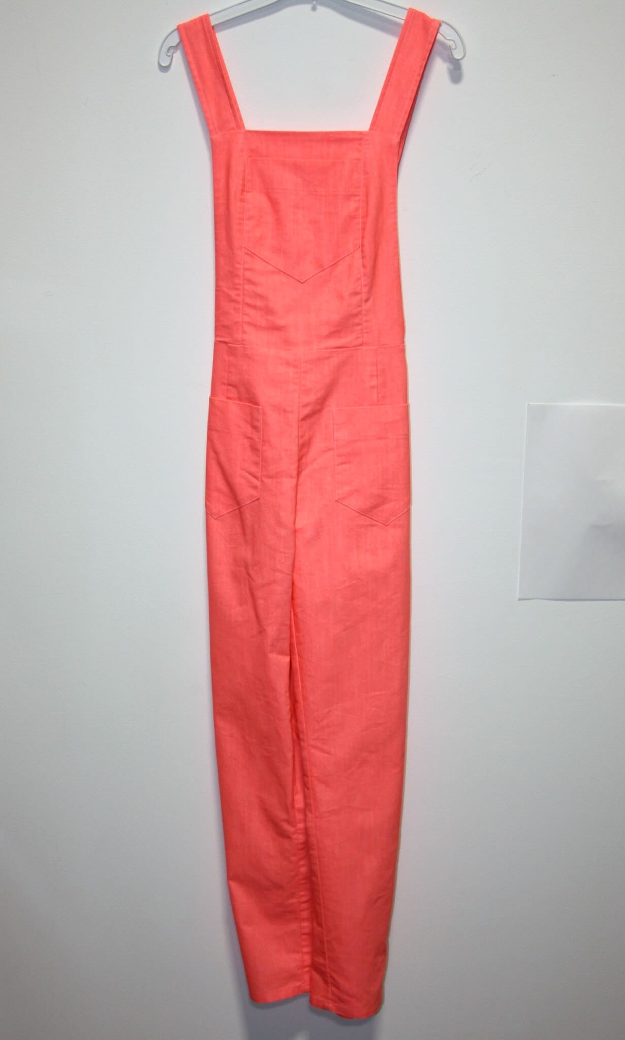 RN1491 - 8 - Currawong Overalls - Neon Coral