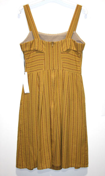RN1515 - 6 - Courlis Dress - Ochre Stripes