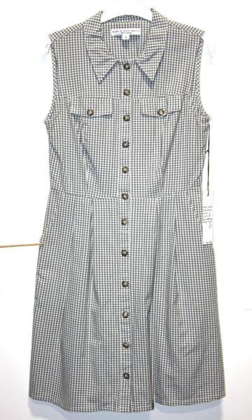RN1553 - 8 - Lovebird Dress - Grey Gingham