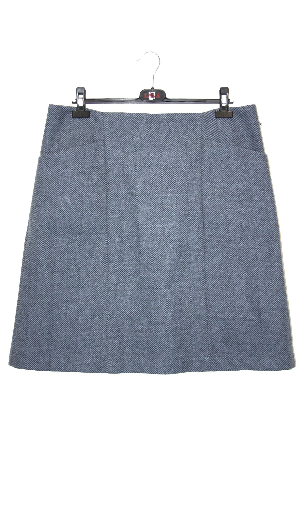 RN1565 - 14 - Miat-Bir Skirt - Blue Herringbone