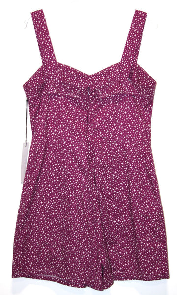 RN1574 - 10 - Kiwi Romper - Purple Stars