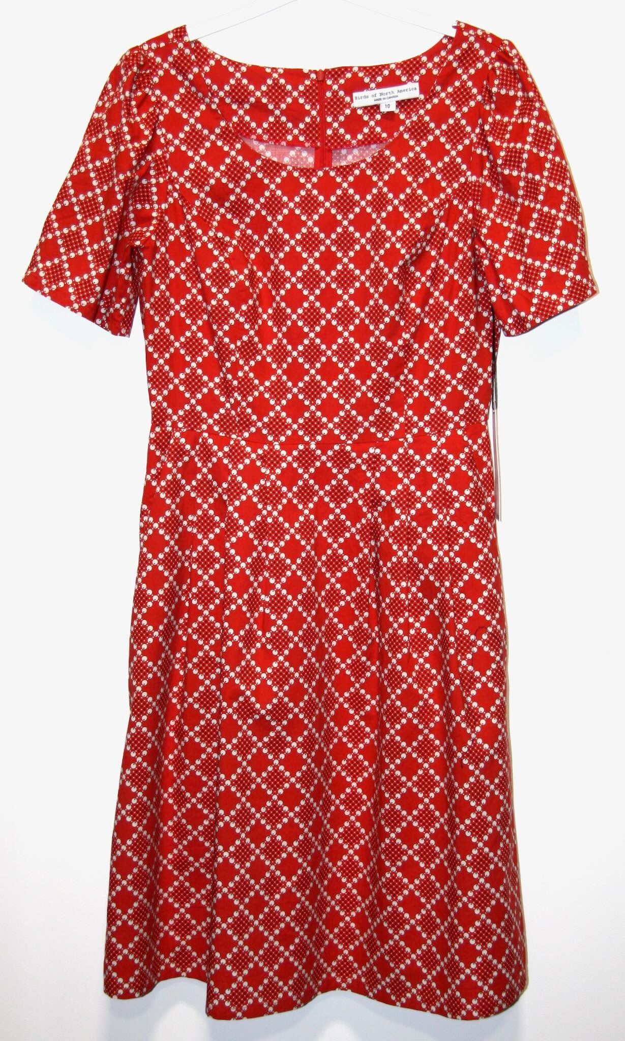 RN1578 - 10 - Winter Chippy Dress  - Red Patches