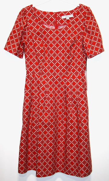 RN1578 - 10 - Winter Chippy Dress  - Red Patches