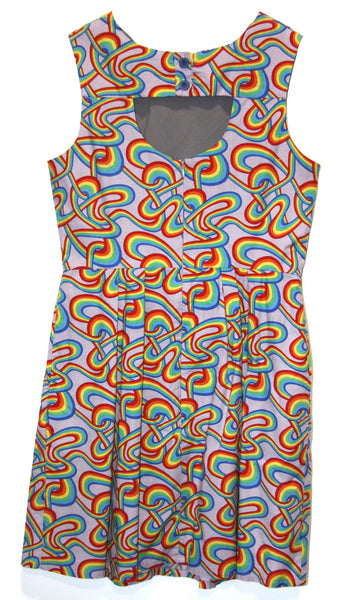RN615 - 10 - Bulbul Dress - Rainbow Tangle