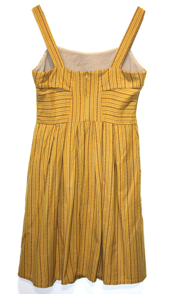 RN621 - 10 - Courlis Dress - Ochre Stripe