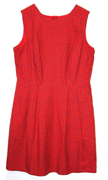 RN636 - 12 - Willet Dress - Red Anchors