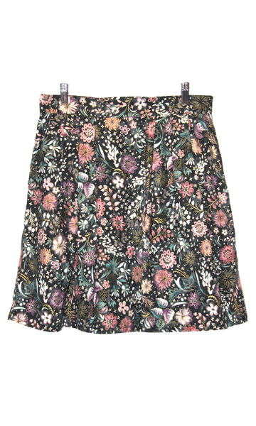 RN644 - 12 - Akialoa Skirt - Copper Winter Flowers