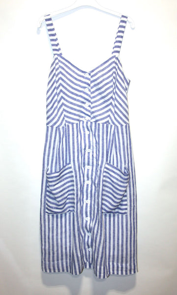 RN1591 - 10 - Vesper Sparrow Dress - Royal Stripe