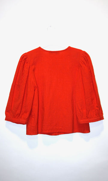 RN1604 - XS - Serin Blouse - Blood Orange
