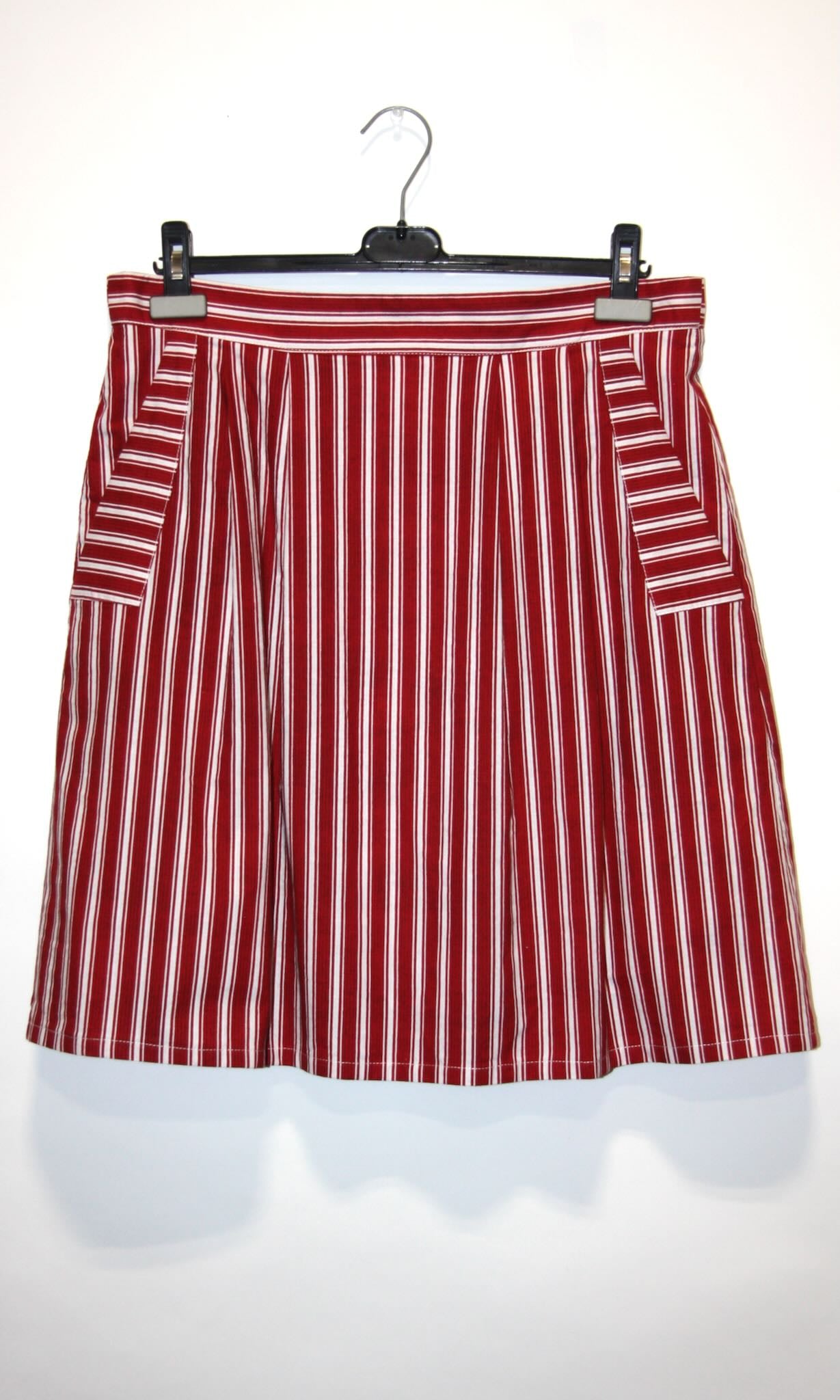 RN1605 - 14 - Iora Skirt - Red Stripes