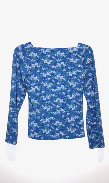 RN1618 - XS - Whiptail Top - Blue Veronica