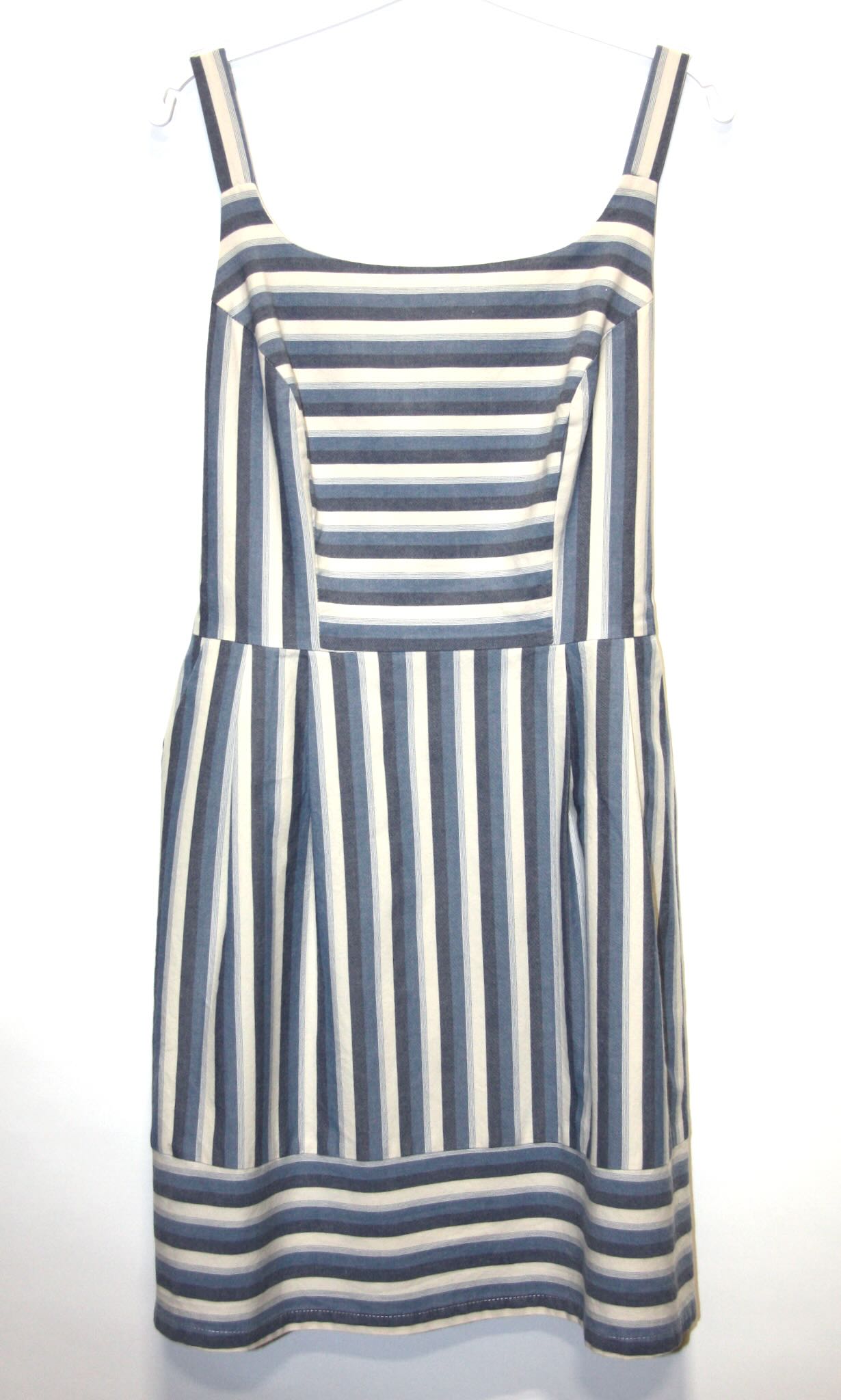 RN1665 - 12 - Seriema Dress - Blue Stripes