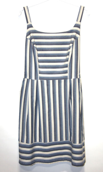RN1665 - 12 - Seriema Dress - Blue Stripes