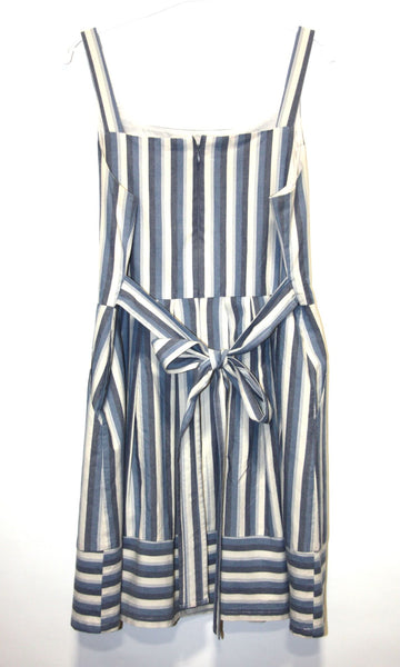 RN1665 - 12 - Seriema Dress - Blue Stripes