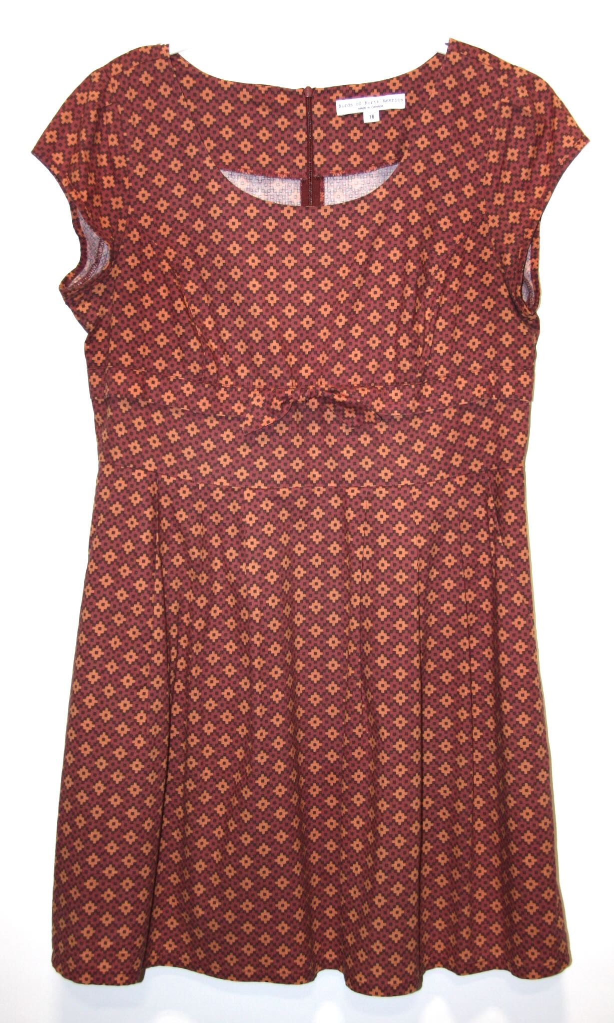 RN1681 - 16 - Peppershrike Dress - Brick