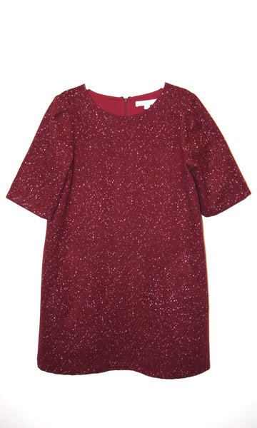 RN1702 - 10 - Bishop Dress - Burgundy Snow