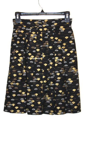 RN1732 - 4 - Akialoa Skirt - Gold Fans