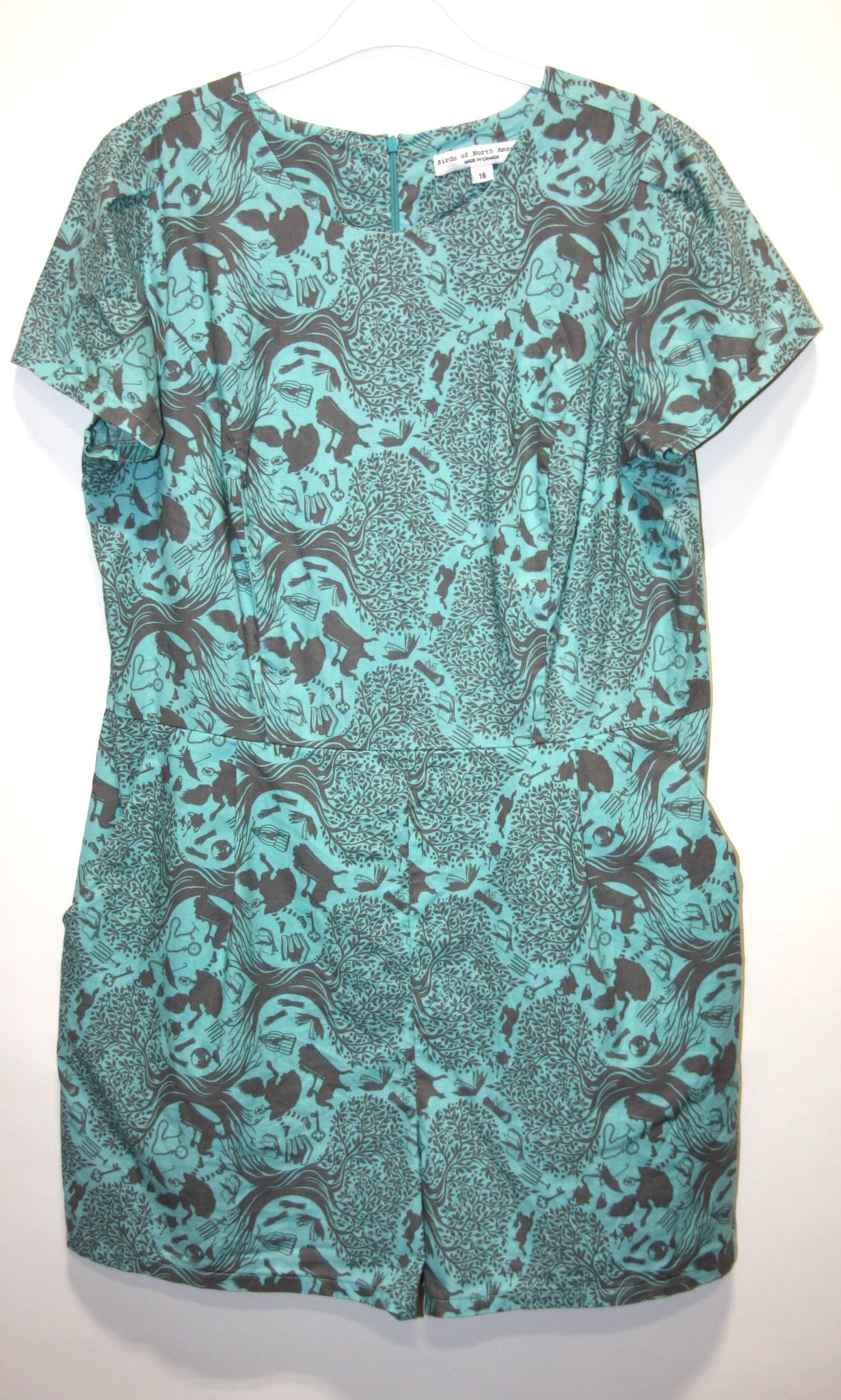 RN1734 - 16 - Teeter Bob Romper - Tea Party Tumble