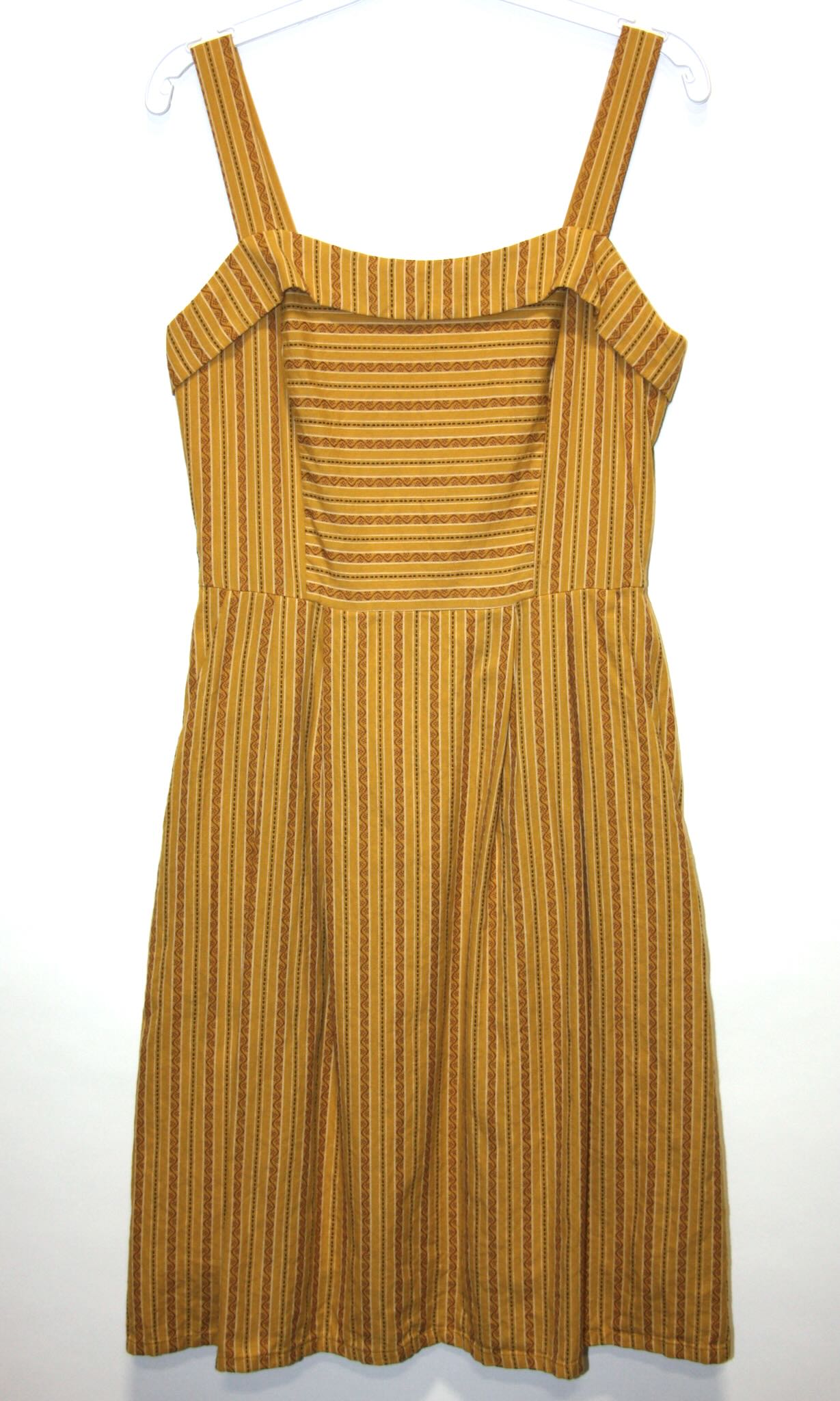RN1739 - 6 - Courlis Dress - Ochre Stripes