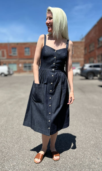 Thistlebird Dress - Dark Wash