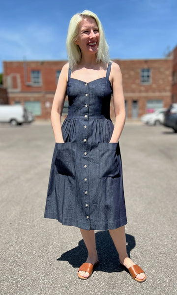 Thistlebird Dress - Dark Wash