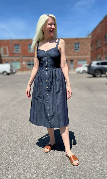 Thistlebird Dress - Dark Wash
