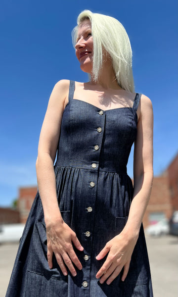 Thistlebird Dress - Dark Wash