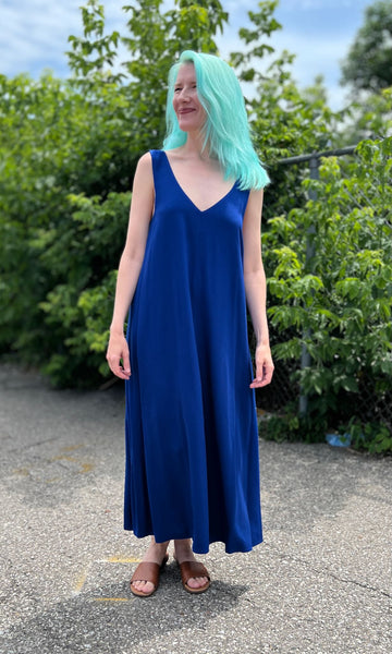 Brushfinch Dress - Cobalt