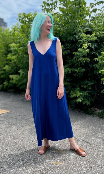 Brushfinch Dress - Cobalt