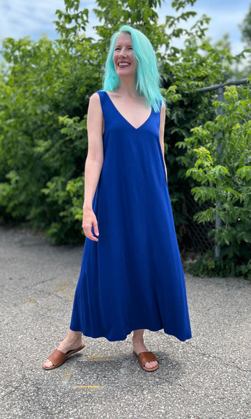 Brushfinch Dress - Cobalt