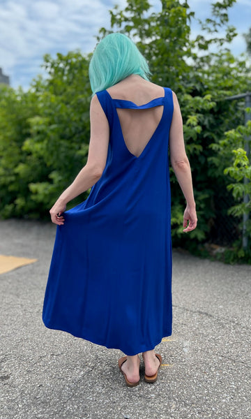 Brushfinch Dress - Cobalt