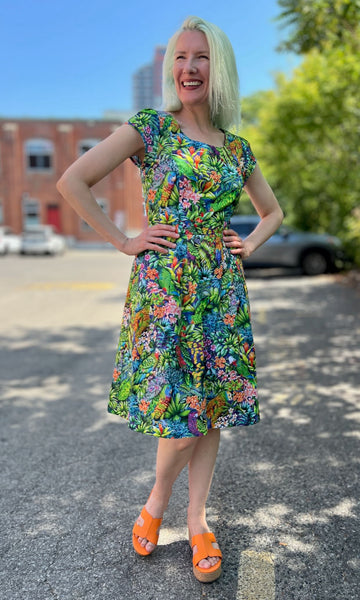 Gallinule Dress - Parrot Jungle