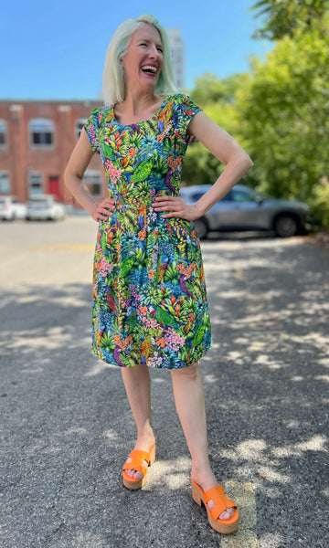 Gallinule Dress - Parrot Jungle