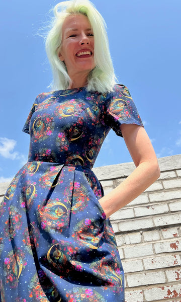 Buttonquail Dress - Night Owls