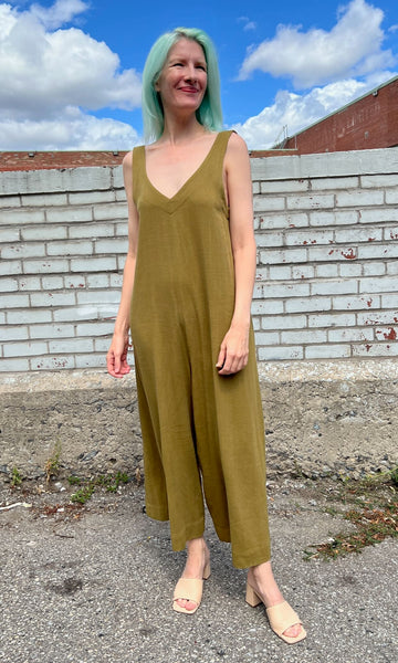 Tawny Pipit Jumpsuit - Golden Moss