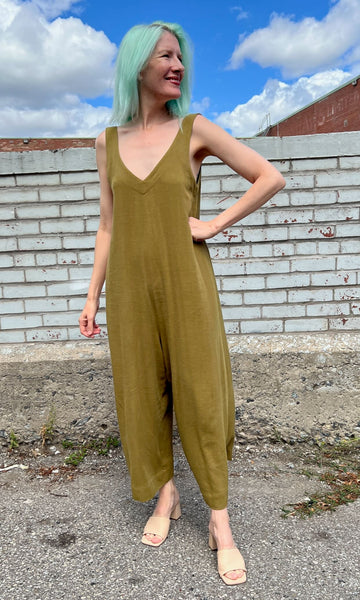 Tawny Pipit Jumpsuit - Golden Moss