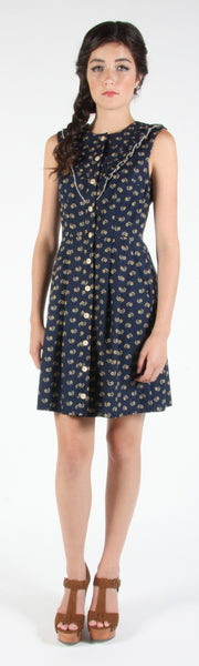 RN1459 - 6 - Rooster Dress - Navy Floral