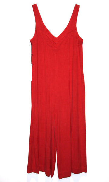 SS401 - S - Tawny Pipit Jumpsuit - Red