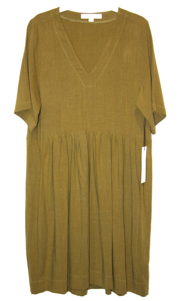 SS418 - S - Kiskadee Dress - Golden Moss