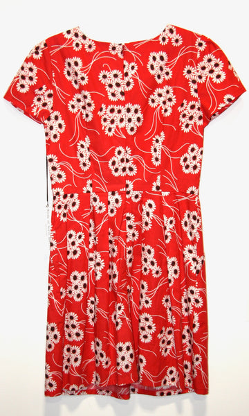 SS321 - 4 - Bobolink Dress - Red Daisies