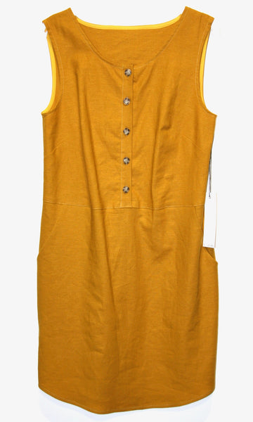 SS481 - S - Honeycreeper Dress - Ochre