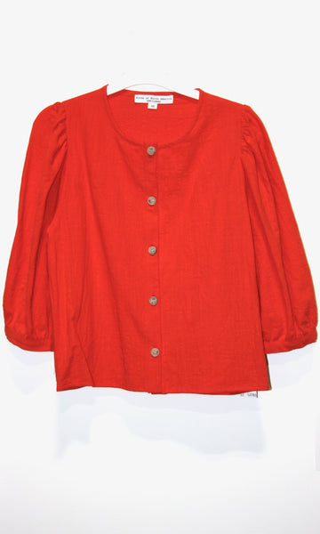 SS483 - XS - Serin Blouse - Blood Orange