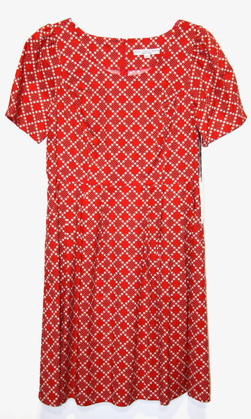 SS492 - 14 - Winter Chippy Dress - Red Patches