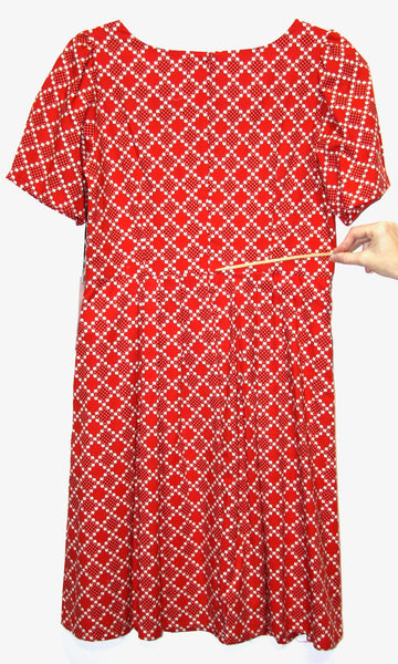 SS492 - 14 - Winter Chippy Dress - Red Patches