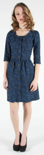 RN1464 - 8 - Antwren Dress - Floral Denim